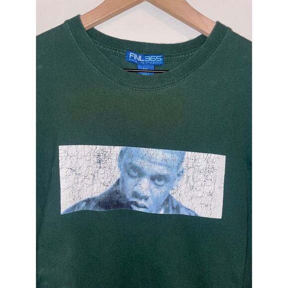 Vintage Jay Z Shirt Box Logo Rap Rapper Green Tee Jay-Z VTG 1990s 90s 2XL - Picture 2 of 9
